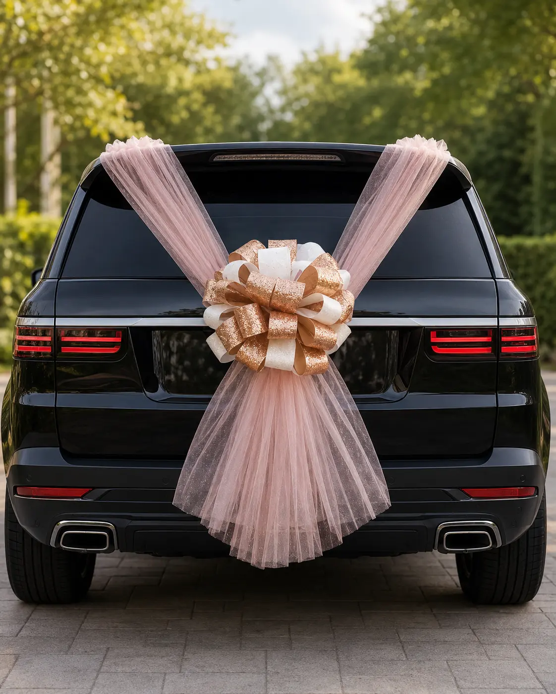 Moño decorativo personalizado para automóvil